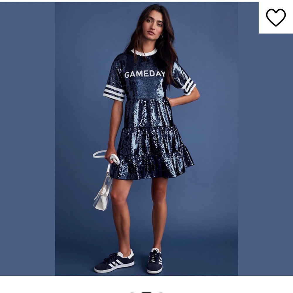 Francesca's Collections Shimmering Blue Sequin dress
